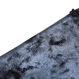 Pochette cuir daim gris métallisé - grand modèle 5
