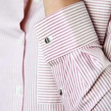 Chemise rayée rouge et blanc en coton OEKO-TEX® – Marie Hélène 6