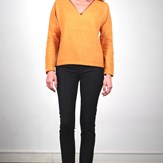 Pull moutarde en laine vierge - Edith 6