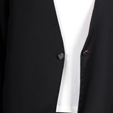 Veste de tailleur noire en laine froide - Jeanne 6