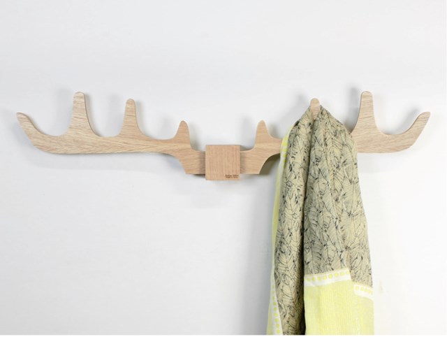 Porte-manteau en bois fabriqué en France à partir de chêne issu de forêt gérée durablement