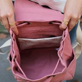 Mini sac à dos MINI ELIOT, rose blush, coton bio 3