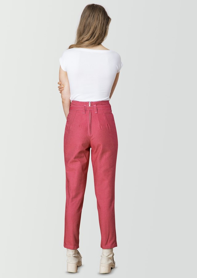 pantalon-rose-ecclo-femme-Made-in-France-et-coton-upcyclé-recyclé-dreamact-dos