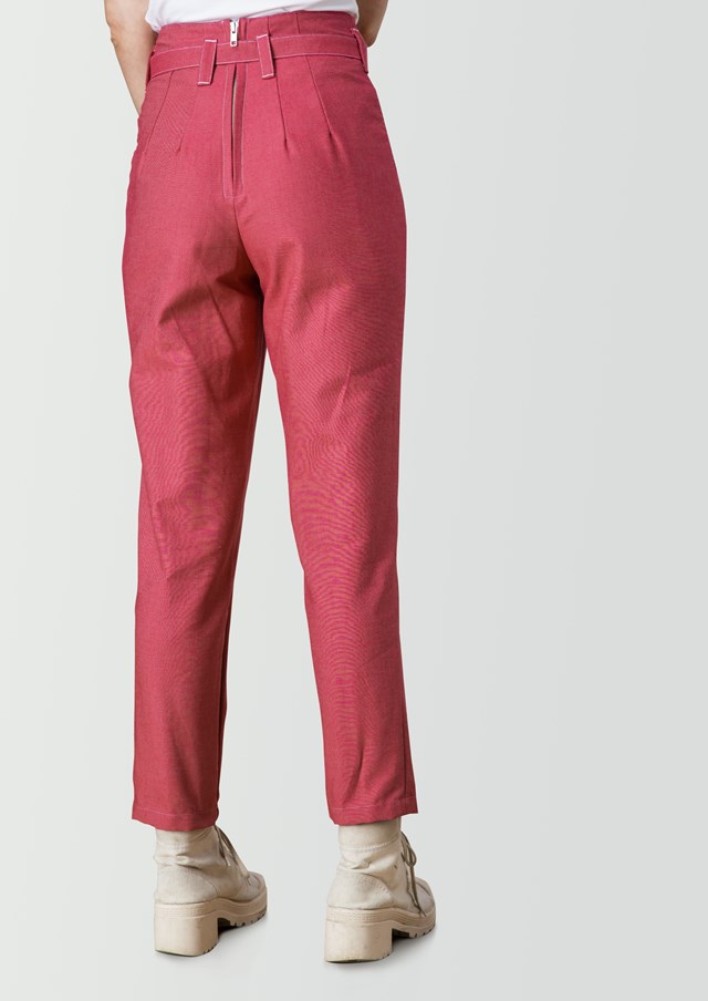pantalon-rose-ecclo-femme-Made-in-France-et-coton-upcyclé-recyclé-dreamact-jambes-arrière