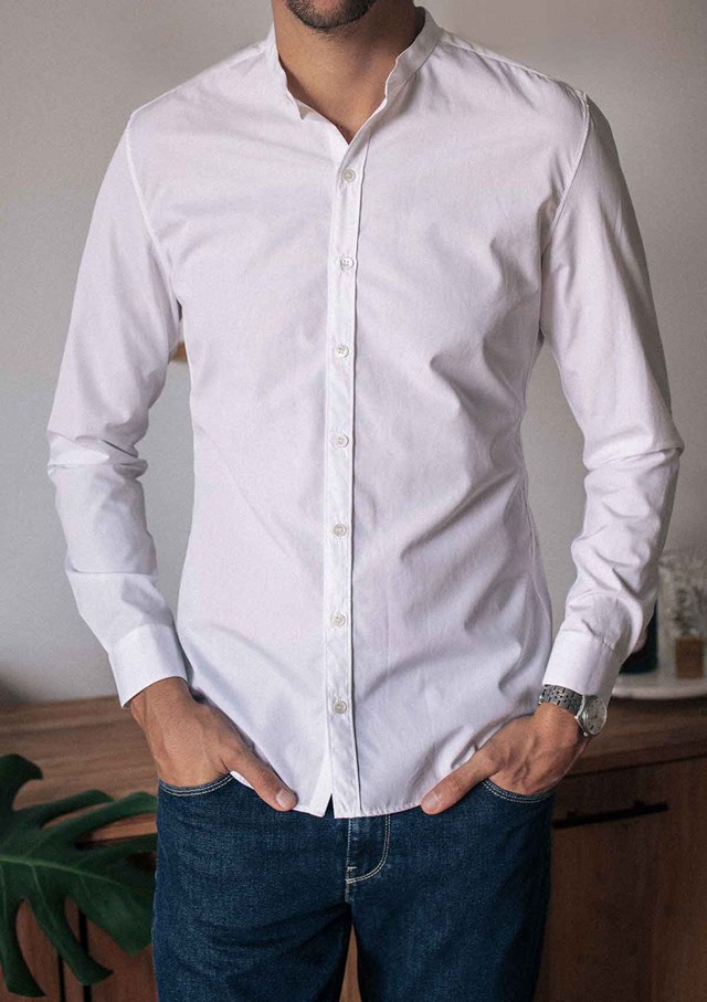 Chemise SAINT-PIERRE - Made in France - Col Mao 11