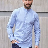 Chemise SAINT-PIERRE - Made in France - Col Mao 4