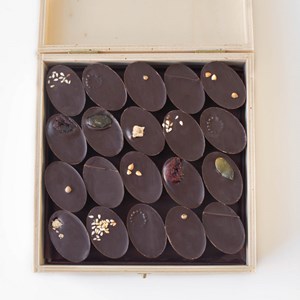 Ma boîte en bois de 40 chocolats bio