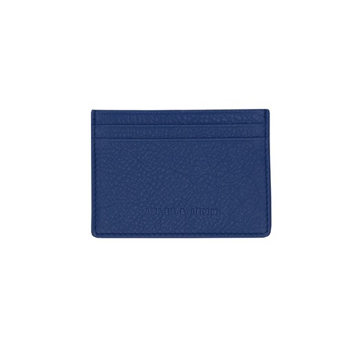Porte-cartes en cuir bleu royal