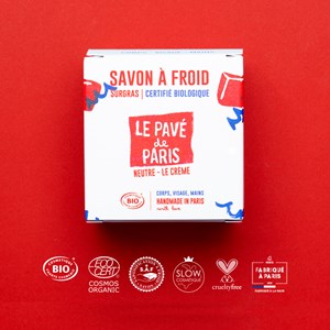 Le Pavé de Paris Neutre | Savon à froid surgras certifié BIO