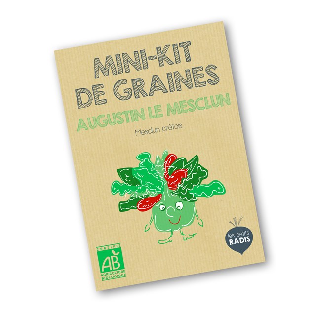 Mini-kit de semis - Graines de mesclun BIO - Augustin le mesclun 6