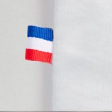 détail drapeau du tshirt enfants en coton bio hotot by papate