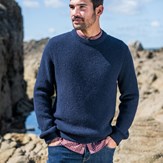 Pull ORIGINE - Fibres recyclées - Made in France - Marine 2