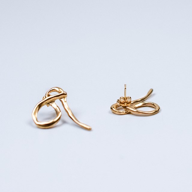 Bouclesd'oreilles, bronze, dorées, Bresma, earrings, sustainable
