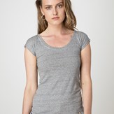 t-shirt-ecclo-gris-échancré-femme-Made-in-France-et-coton-upcyclé-recyclé-dreamact-face-2