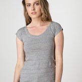 t-shirt-ecclo-gris-échancré-femme-Made-in-France-et-coton-upcyclé-recyclé-dreamact-face-3