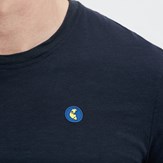 t-shirt-ecclo-homme-bleu-Made-in-France-et-coton-upcyclé-recyclé-dreamact-logo