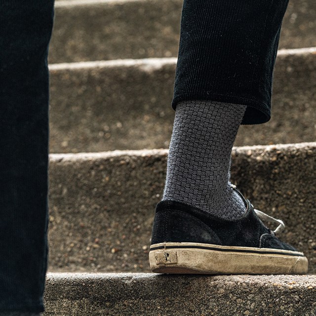 chaussettes grises pour hommes