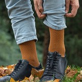 Chaussettes moutarde homme