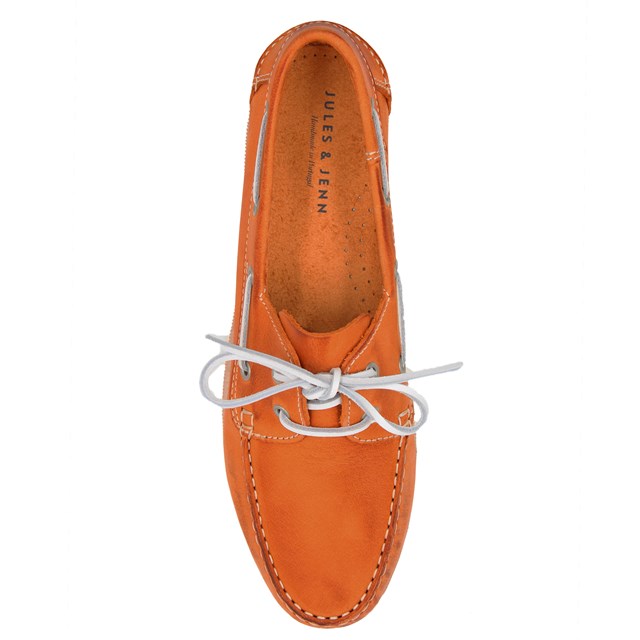 Chaussures Bateau cuir orange 4