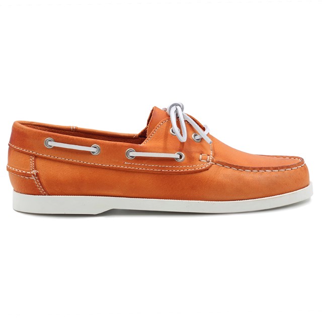 Chaussures Bateau cuir orange 5