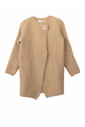 Manteau ERABLE  en laine reyclée - camel