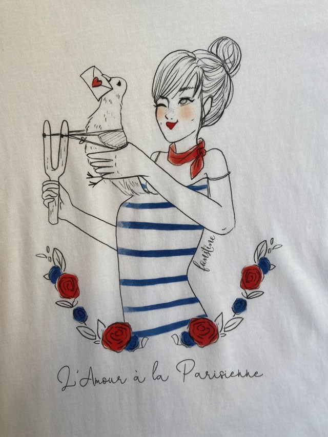 T-shirt blanc - L'Amour à la Parisienne 3