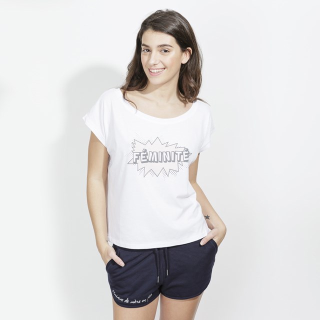 T-shirt loose blanc - Féminité 2