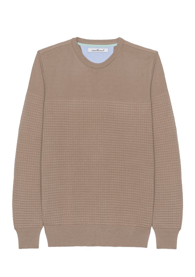 Pull FLANEUR - Made in France - Coton Bio GOTS - Camel 7