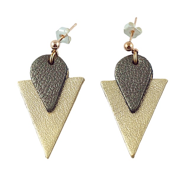 Boucle d'oreille TRIANGLE Or 4