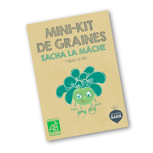 Mini-Kit de semis - graines de Sacha la mâche BIO