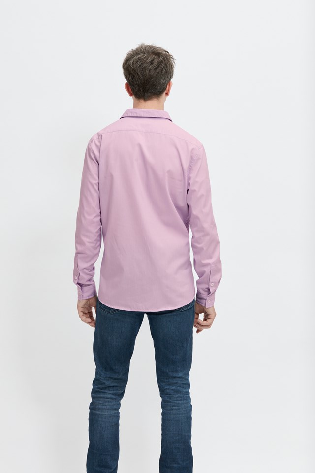 chemise-ecclo-rose-violette-homme-Made-in-France-et-coton-upcyclé-recyclé-dreamact-dos-1