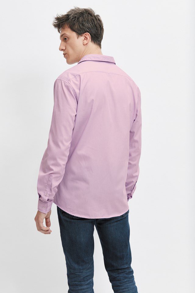 chemise-ecclo-rose-violette-homme-Made-in-France-et-coton-upcyclé-recyclé-dreamact-dos-2