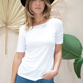 T-shirt Jasmin en Tencel - Blanc 5