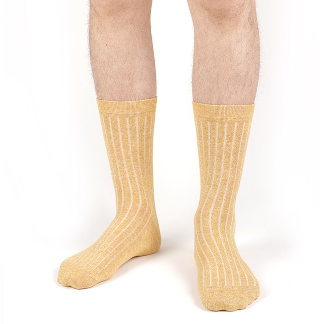 Chaussettes jaunes pour hommes