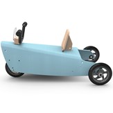 Bascule + Porteur moto en bois - Fabriqué en France - bleu 5