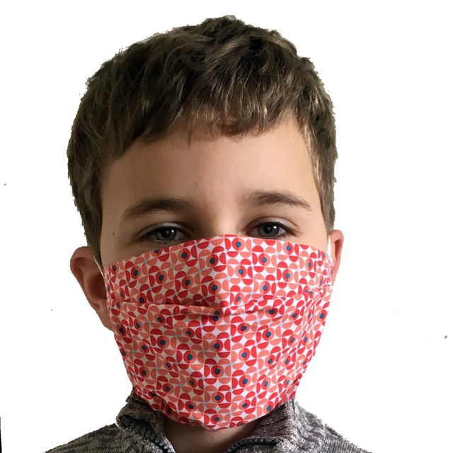 Masque en tissu lavable enfant 6 à 10 ans - AFNOR 3