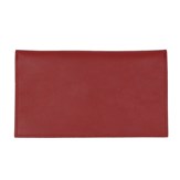 Pochette enveloppe cuir upcyclé rouge 5