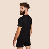 T-shirt noir confortable pour hommes