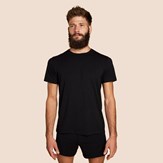 T-shirt noir confortable pour hommes