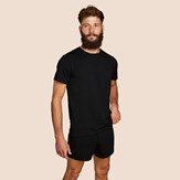 T-shirt coton & micromodal noir 4