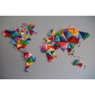 Kit papercraft - Mappemonde 3D Multicolore