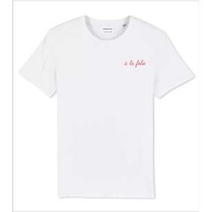 T-shirt bio à personnaliser - brodé main à Paris - Plusieurs couleurs 