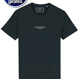 T-shirt noir "Save the giraffes" coton bio 2