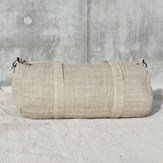 sac polochon écologique en chanvre upcyclé - Ujwalo écru - Vue dos