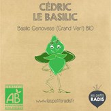 Mini-kit de semis - graines de basilic bio - Cédric le Basilic 2
