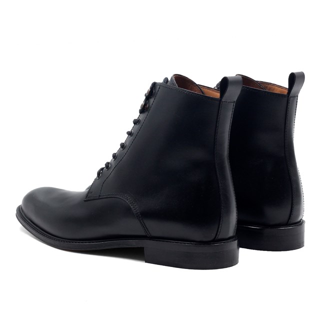 Boots à lacets cuir noir 3