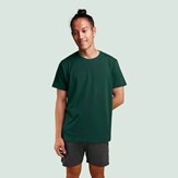 T-shirt vert bouteille micromodal pour hommes