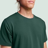 T-shirt vert bouteille micromodal pour hommes