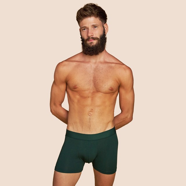Boxer confortable pour hommes vert foncé