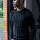 Pull DAMIER - Made in France - Coton Bio GOTS 8